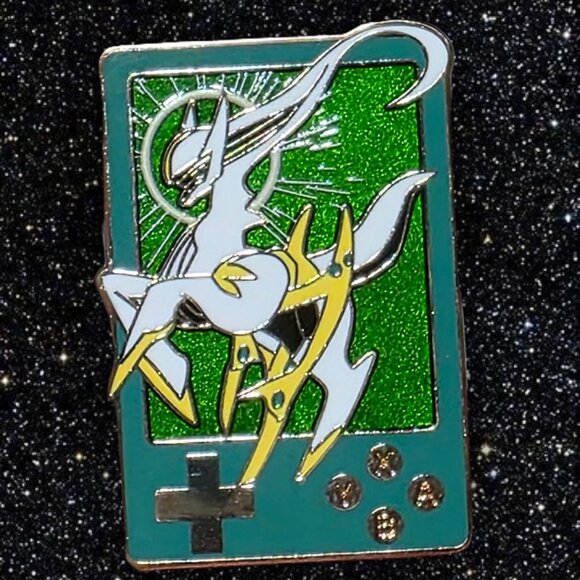 Pokémon Gameboy Legendary Enamel Pin Set Mewtwo Arceus Jirachi Rayquaza Kyogre - Picture 3 of 12